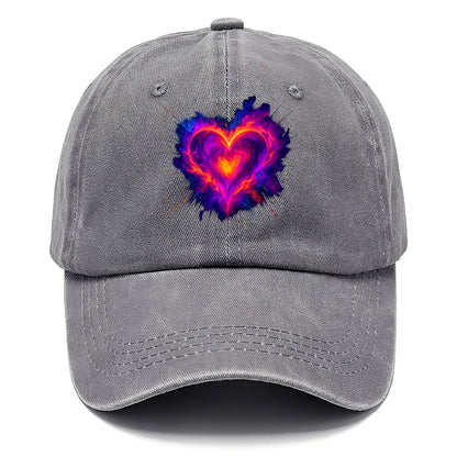 Heart Nebula - Cosmic heart-shaped nebul Classic Cap - Urban Haze(Grey)
