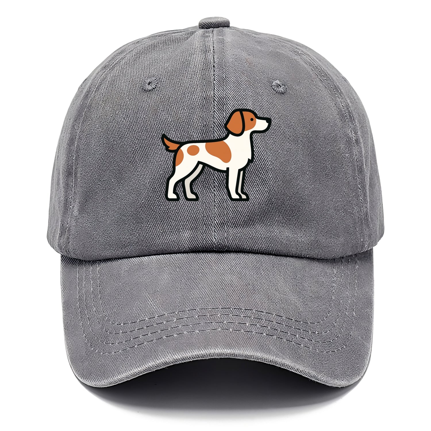 Brittany Spaniel - Orange and white flat side profile - Classic Cap - Urban Haze(Grey)