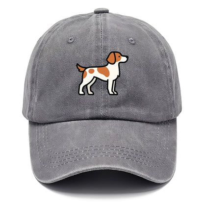 Brittany Spaniel - Orange and white flat side profile - Classic Cap - Urban Haze(Grey)