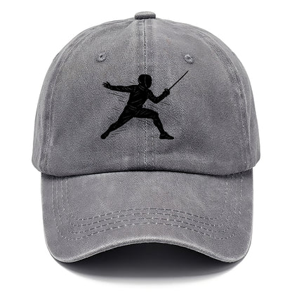 Fencer lunging attack position - Classic Cap - Urban Haze(Grey)