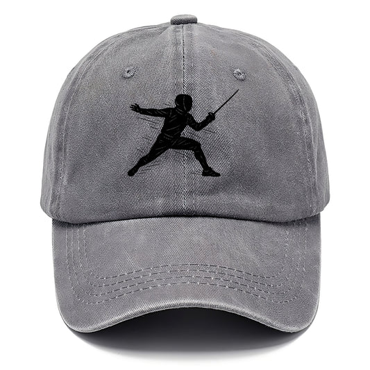 Fencer lunging attack position - Classic Cap - Urban Haze(Grey)