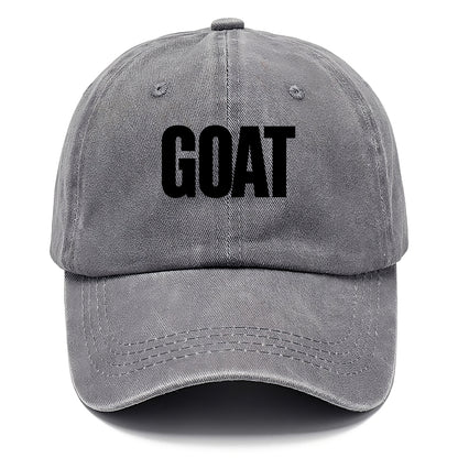 Bold typography design - "GOAT" - greatest of all time - Classic Cap - Urban Haze(Grey)