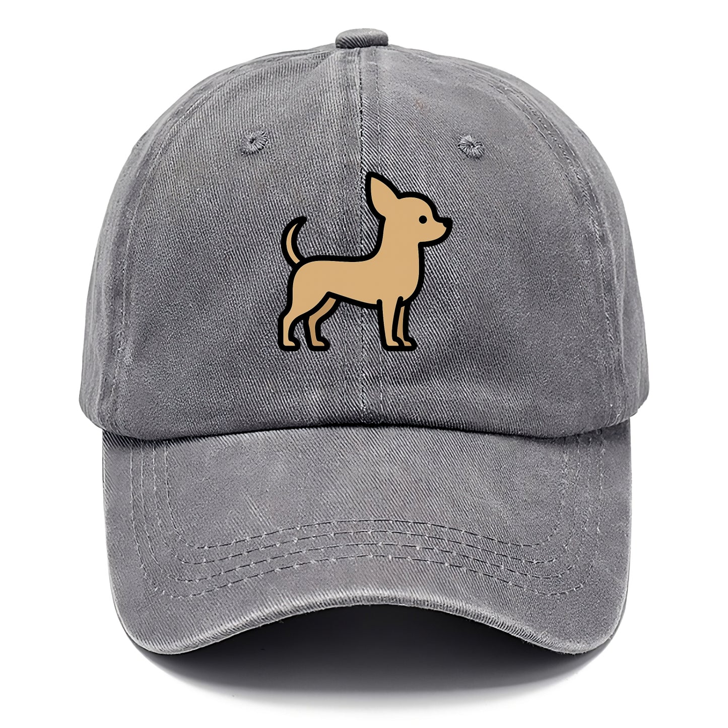 Chihuahua - Tan smooth coat flat side profile - Classic Cap - Urban Haze(Grey)