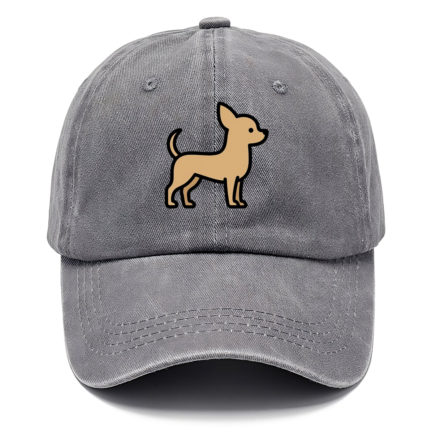 Chihuahua - Tan smooth coat flat side profile - Classic Cap - Urban Haze(Grey)