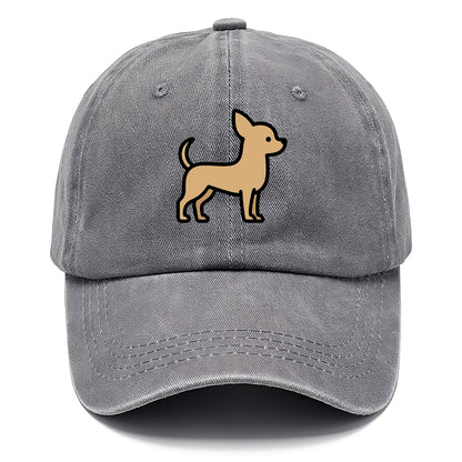 Chihuahua - Tan smooth coat flat side profile - Classic Cap - Urban Haze(Grey)