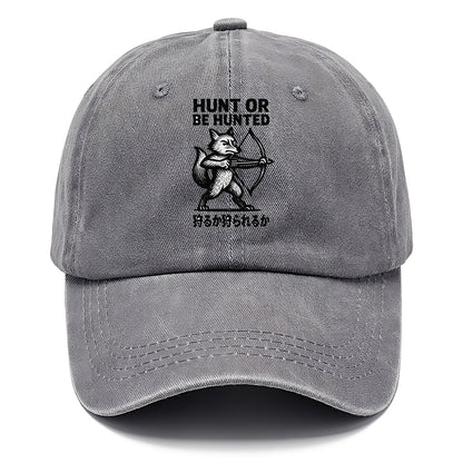 Hunt or Be Hunted - Fox drawing bow and Classic Cap - Urban Haze(Grey)