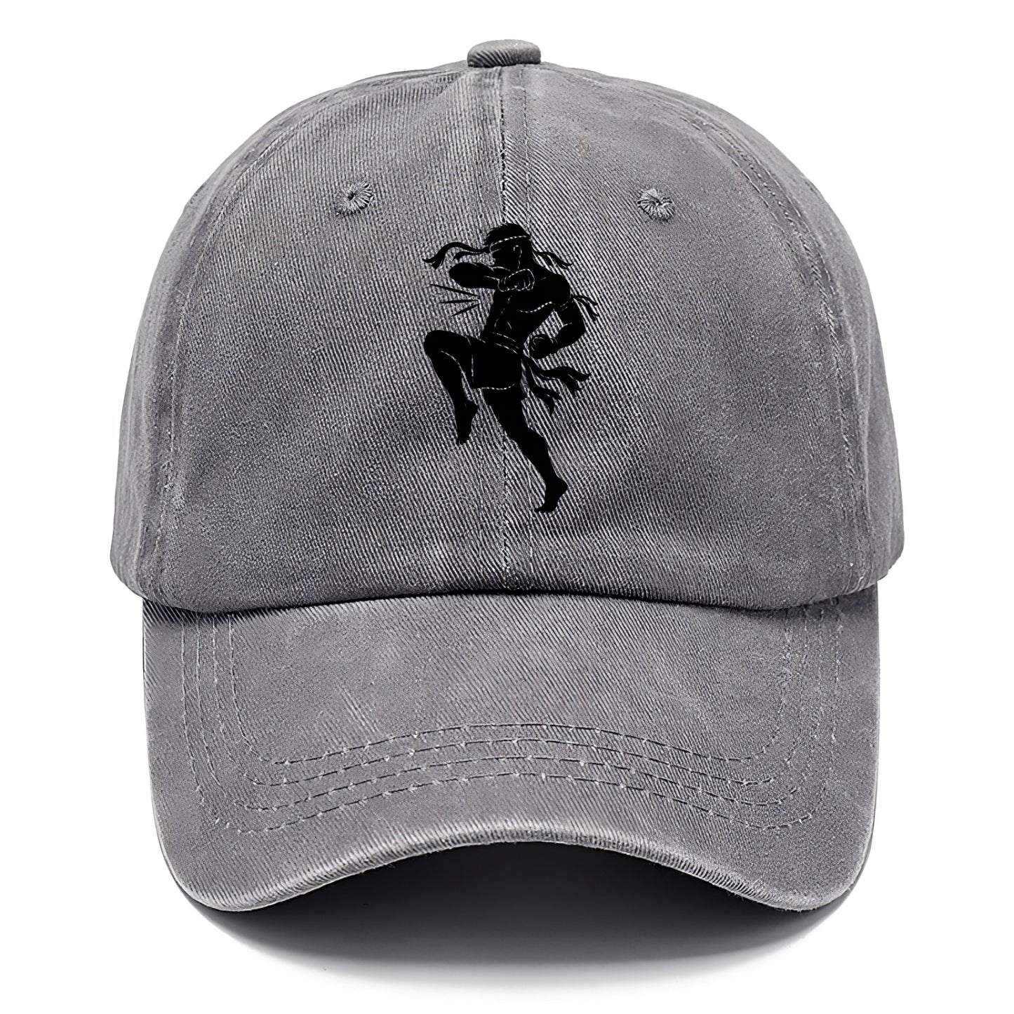 Thai Muay Thai fighter elbow strike - Classic Cap - Urban Haze(Grey)