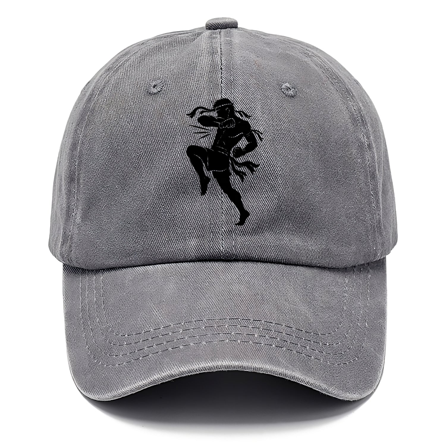 Thai Muay Thai fighter elbow strike - Classic Cap - Urban Haze(Grey)