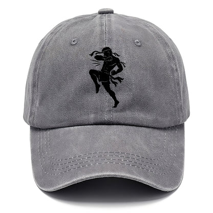 Thai Muay Thai fighter elbow strike - Classic Cap - Urban Haze(Grey)