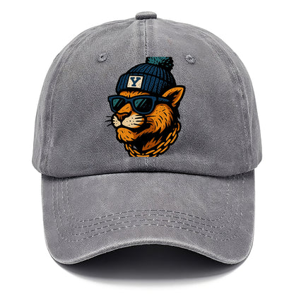 Provo Cougar wearing BYU beanie with Y patch - Classic Cap - Urban Haze(Grey)
