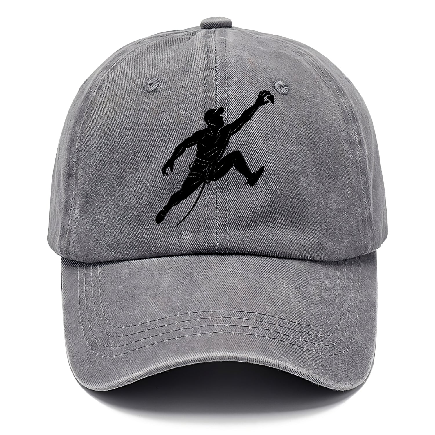 Rock wall climber reaching hold - Classic Cap - Urban Haze(Grey)