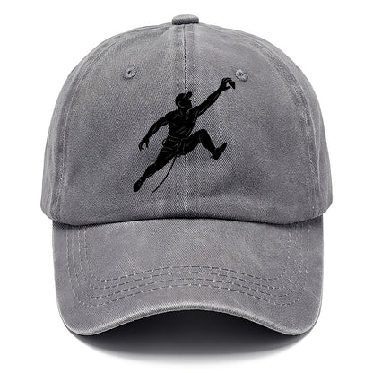 Rock wall climber reaching hold - Classic Cap - Urban Haze(Grey)