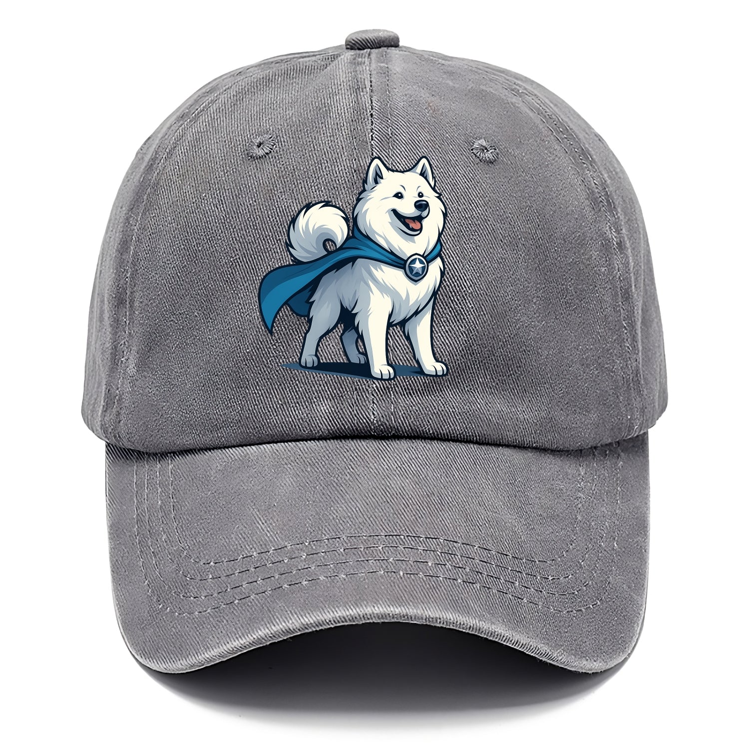Samoyed Winter Hero  - Classic Cap - Urban Haze(Grey)
