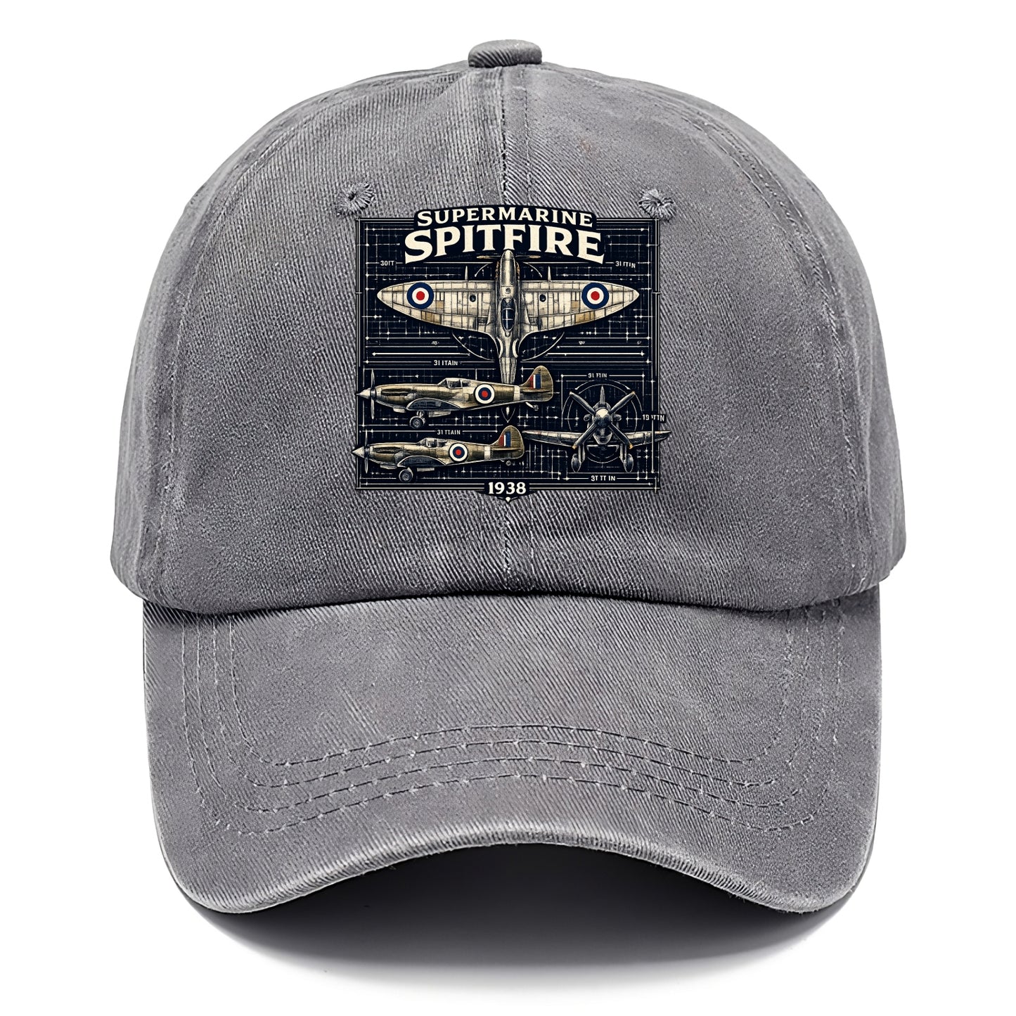 Spitfire Blueprint - Classic Cap - Urban Haze(Grey)