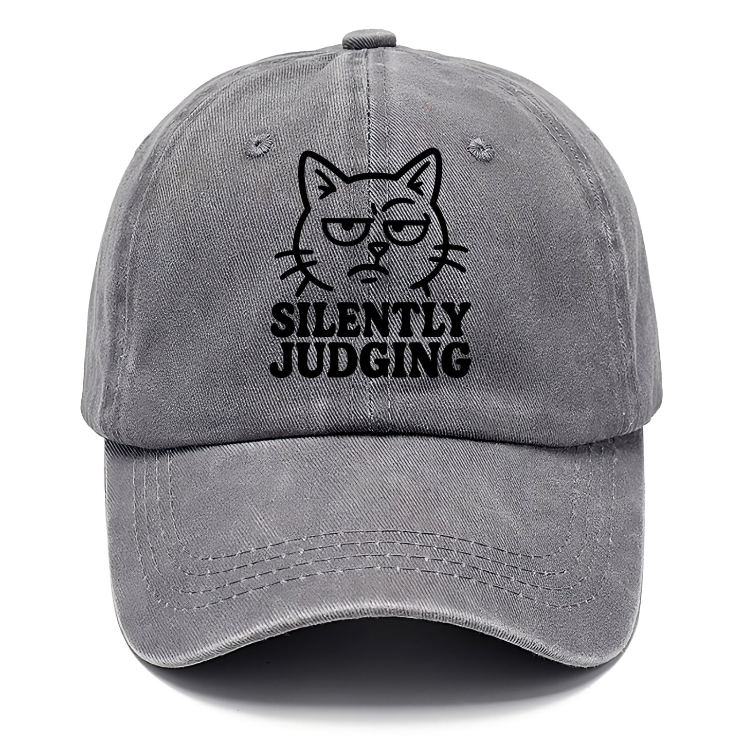 Sassy Side-Eye Cat - Classic Cap - Urban Haze(Grey)