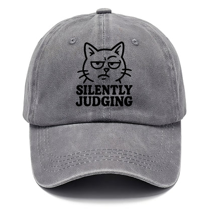 Sassy Side-Eye Cat - Classic Cap - Urban Haze(Grey)