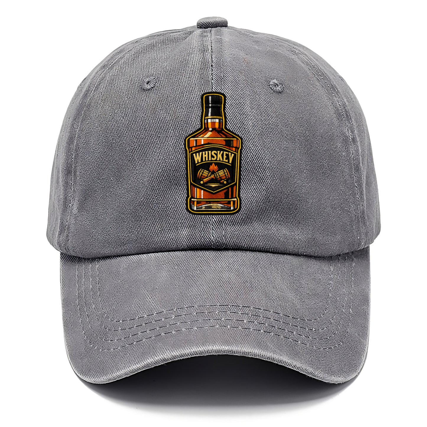 WHISKEY BOTTLE - bourbon bottle in amber and gold , spirits connoisseur - Classic Cap - Urban Haze(Grey)