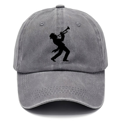 Trumpet player hitting high note - Classic Cap - Urban Haze(Grey)