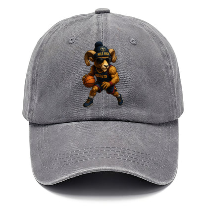 Mile High Bighorn wearing Nuggets beanie with mountain patch and wayfarer sunglasses - Classic Cap - Urban Haze(Grey)