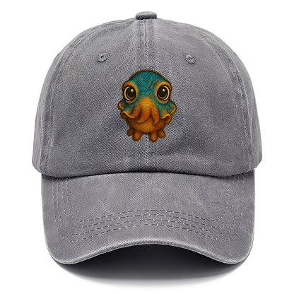 Baby Cuttlefish - color-changing skin, W-shaped pupil, front-facing, hypnotic cute - Classic Cap - Urban Haze(Grey)