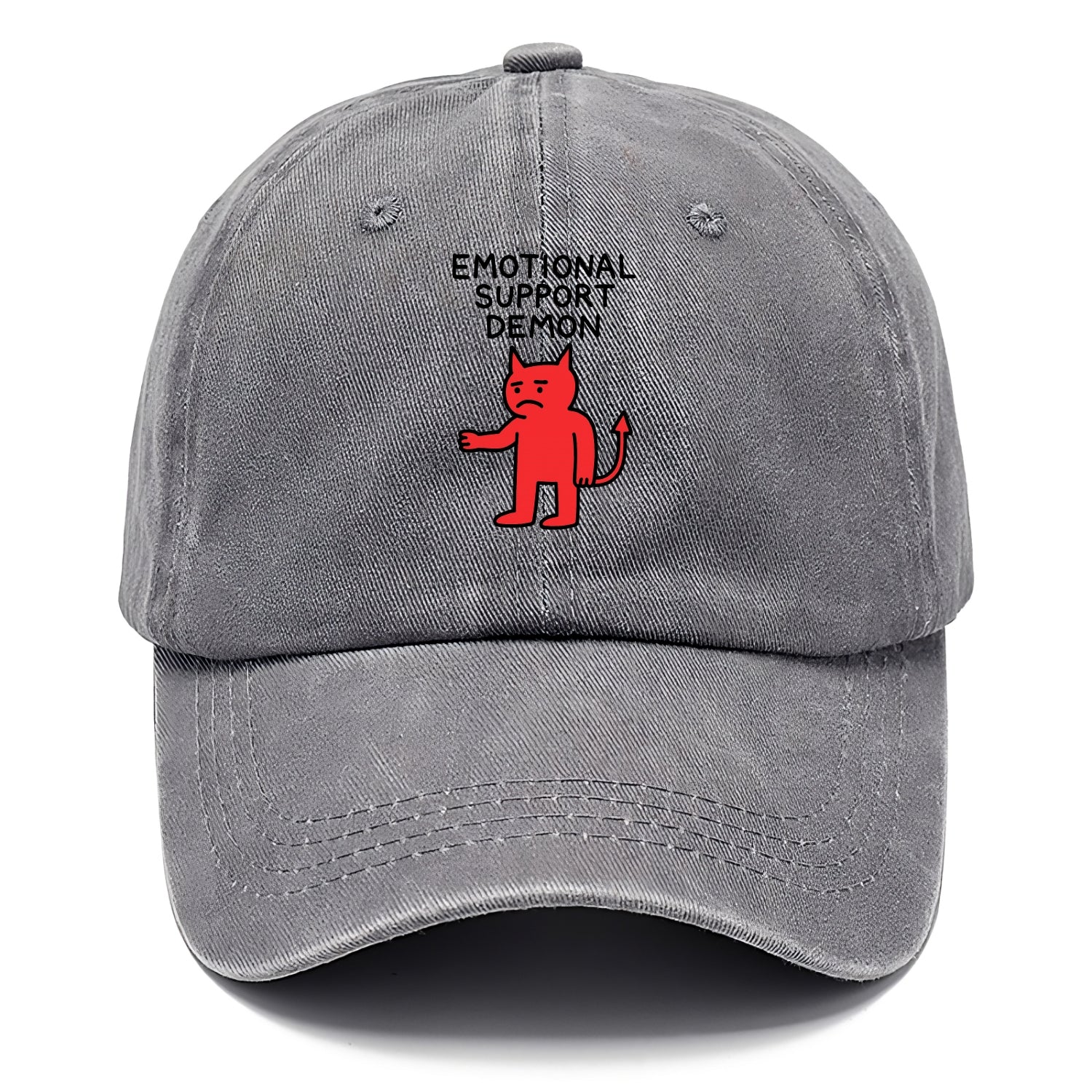 EMOTIONAL SUPPORT DEMON | Devil caring reluctantly - Classic Cap - Urban Haze(Grey)