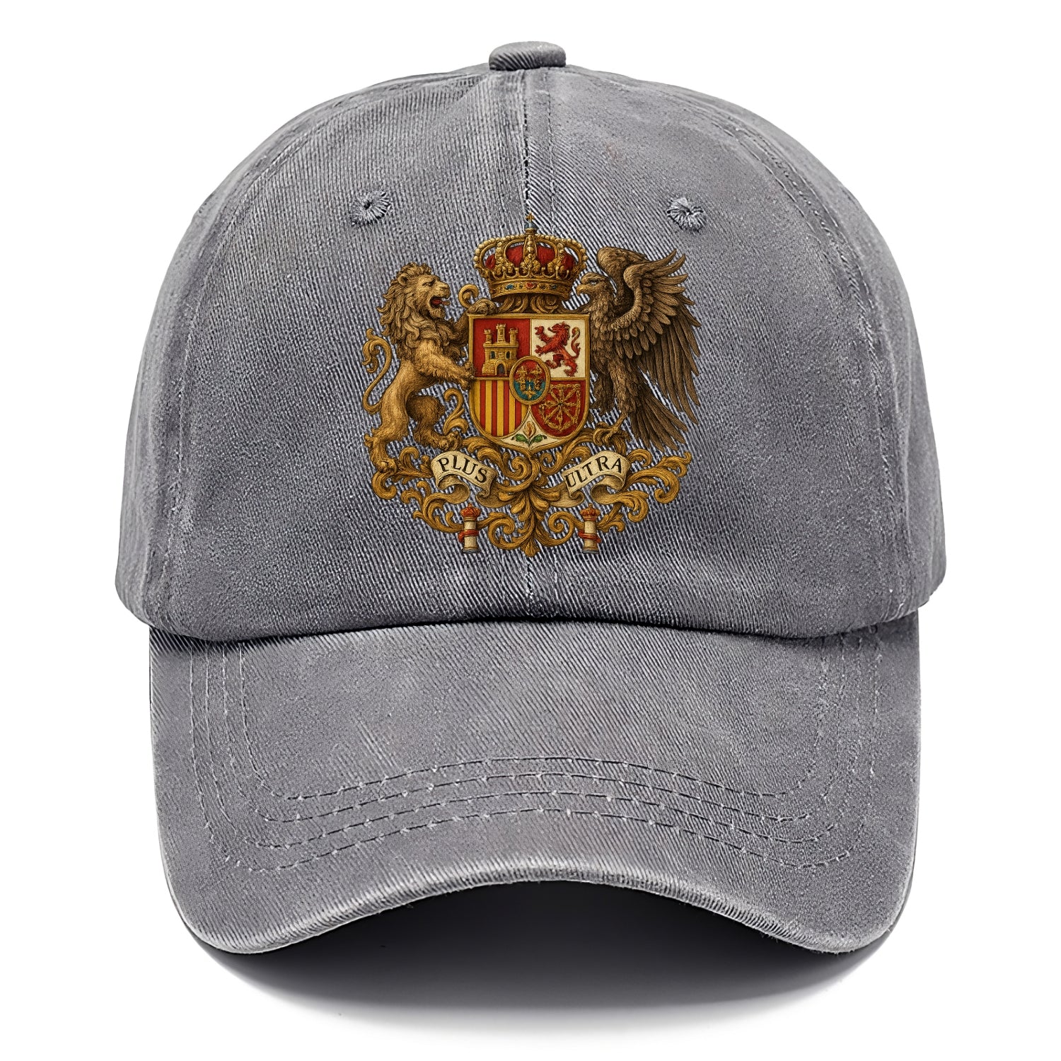 Spain Royal Logo (traditional Corona Real Española, Plus Ultra Banner, Premium Emblem) Classic Cap - Urban Haze(Grey)