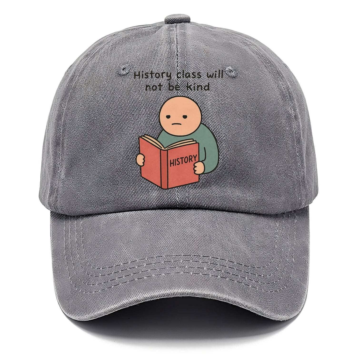 Future history book with cringe - "History class will not be kind" - Classic Cap - Urban Haze(Grey)