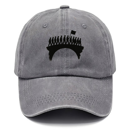 March on bridge silhouette - historic protest ink painting - Classic Cap - Urban Haze(Grey)