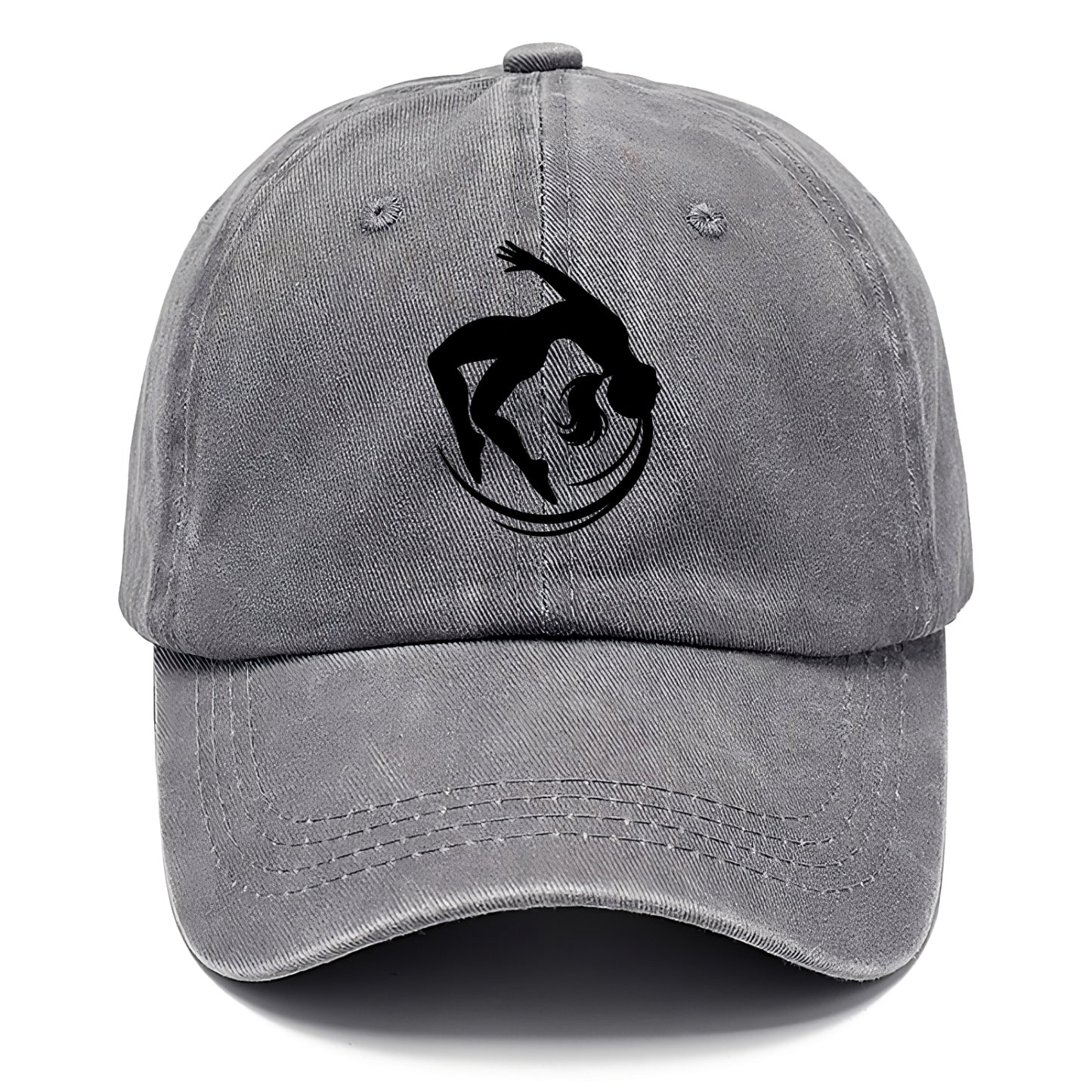 Gymnast mid-backflip rotation - Classic Cap - Urban Haze(Grey)