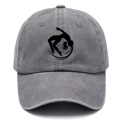 Gymnast mid-backflip rotation - Classic Cap - Urban Haze(Grey)