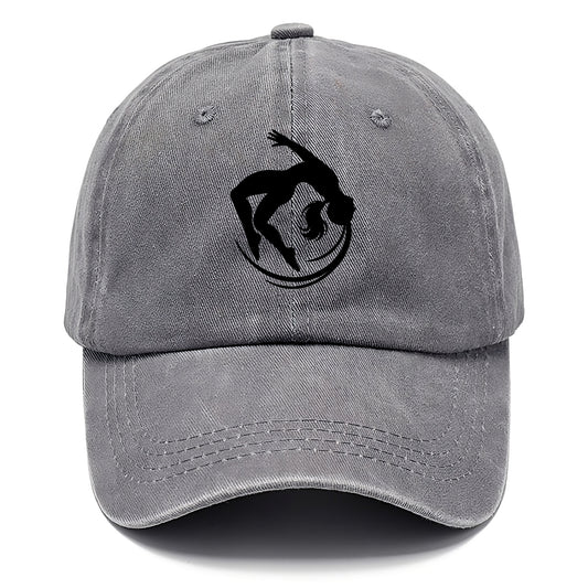 Gymnast mid-backflip rotation - Classic Cap - Urban Haze(Grey)