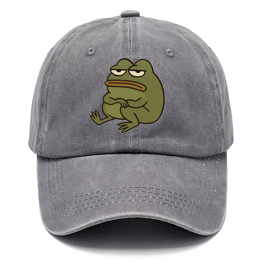 The Frog Judges Silently - Classic Cap - Urban Haze(Grey)