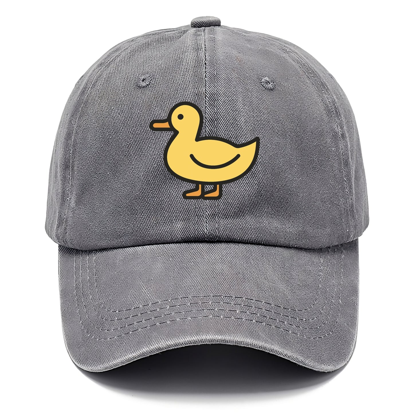 Duck - Yellow mallard flat side profile - Classic Cap - Urban Haze(Grey)