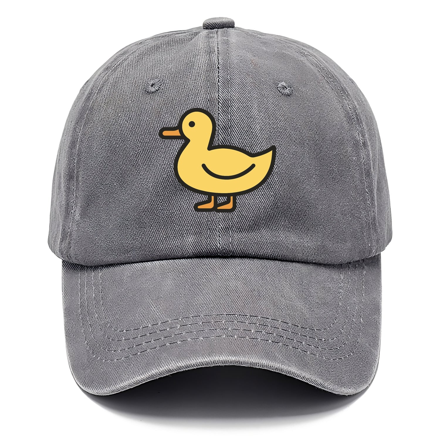 Duck - Yellow mallard flat side profile - Classic Cap - Urban Haze(Grey)