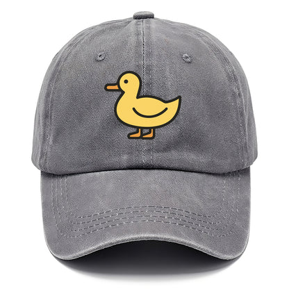 Duck - Yellow mallard flat side profile - Classic Cap - Urban Haze(Grey)