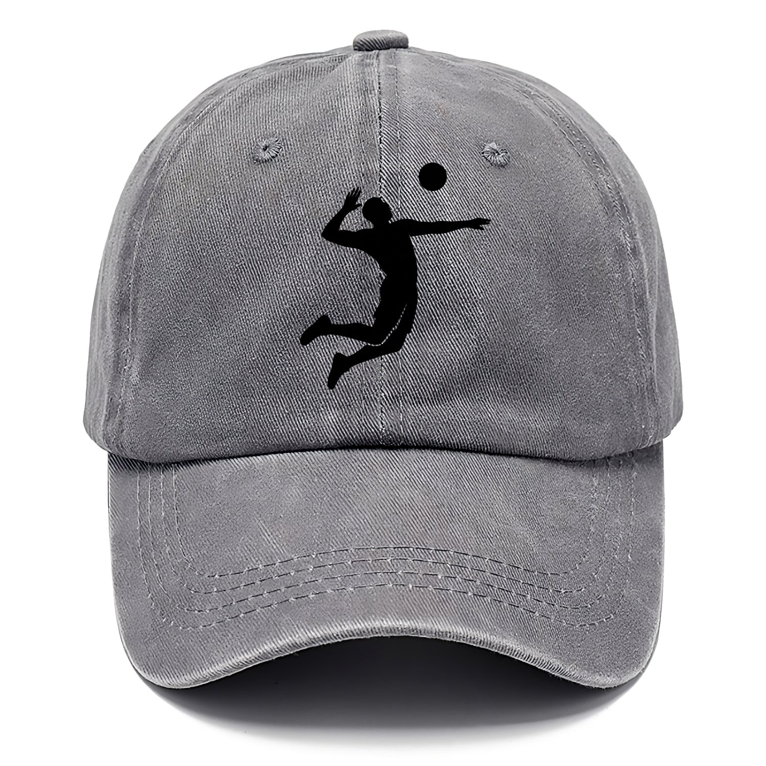 Volleyball player spiking ball - Classic Cap - Urban Haze(Grey)