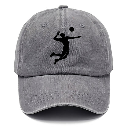 Volleyball player spiking ball - Classic Cap - Urban Haze(Grey)