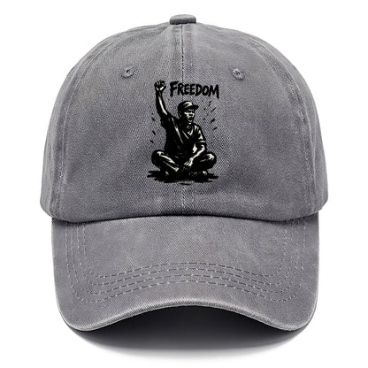 Sit-in protest figure - civil disobedience ink art - Classic Cap - Urban Haze(Grey)
