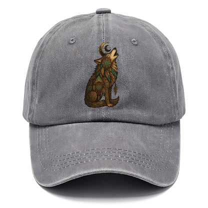 Celestial Moon Wolf  - Classic Cap - Urban Haze(Grey)
