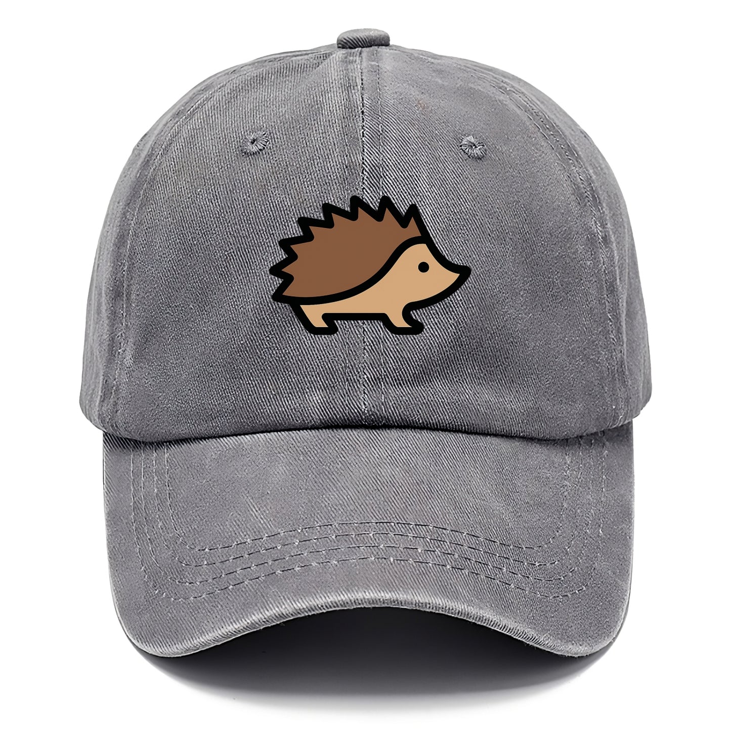 Hedgehog - Brown spiky back flat side profile - Classic Cap - Urban Haze(Grey)