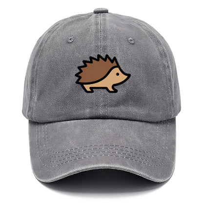 Hedgehog - Brown spiky back flat side profile - Classic Cap - Urban Haze(Grey)