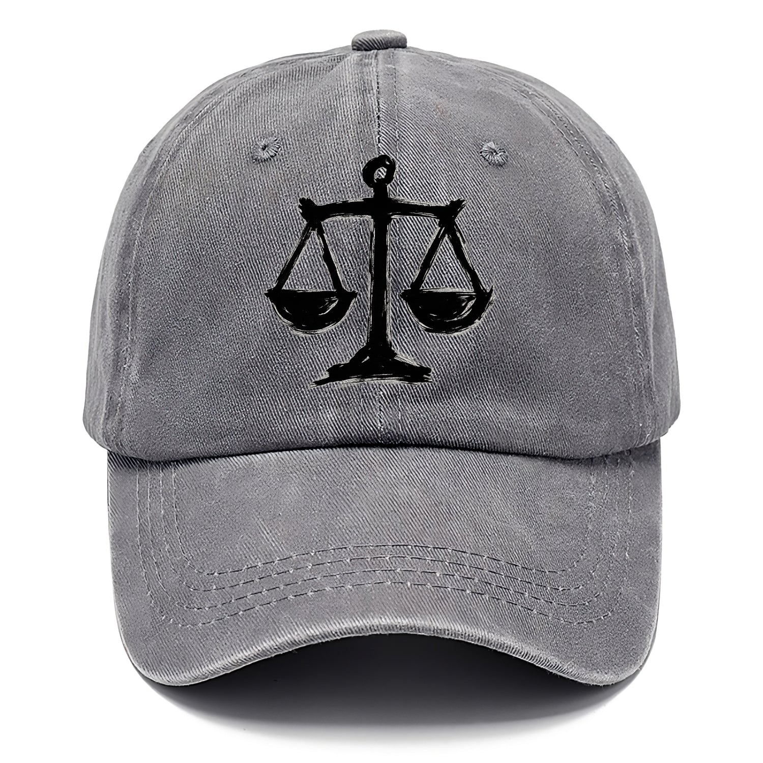 Scales of justice - equality and fairness bold ink style - Classic Cap - Urban Haze(Grey)