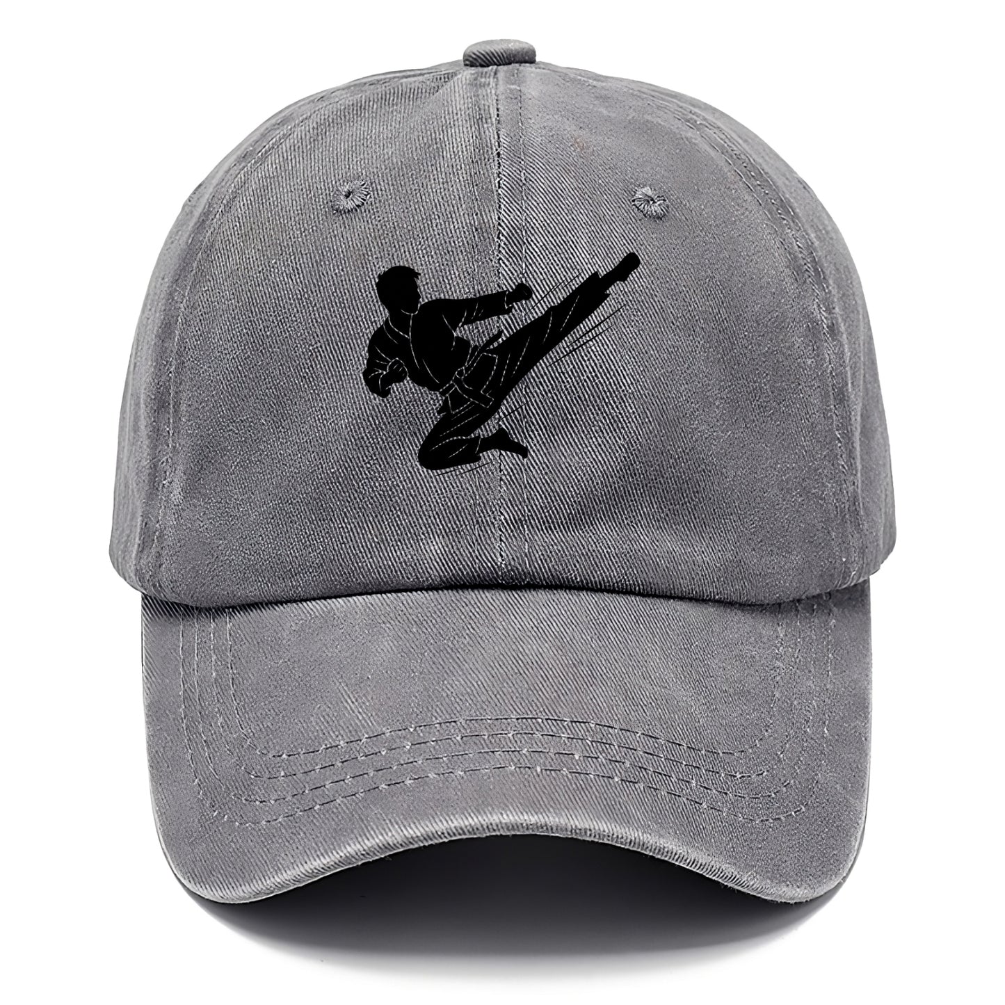Korean taekwondo flying kick - Classic Cap - Urban Haze(Grey)