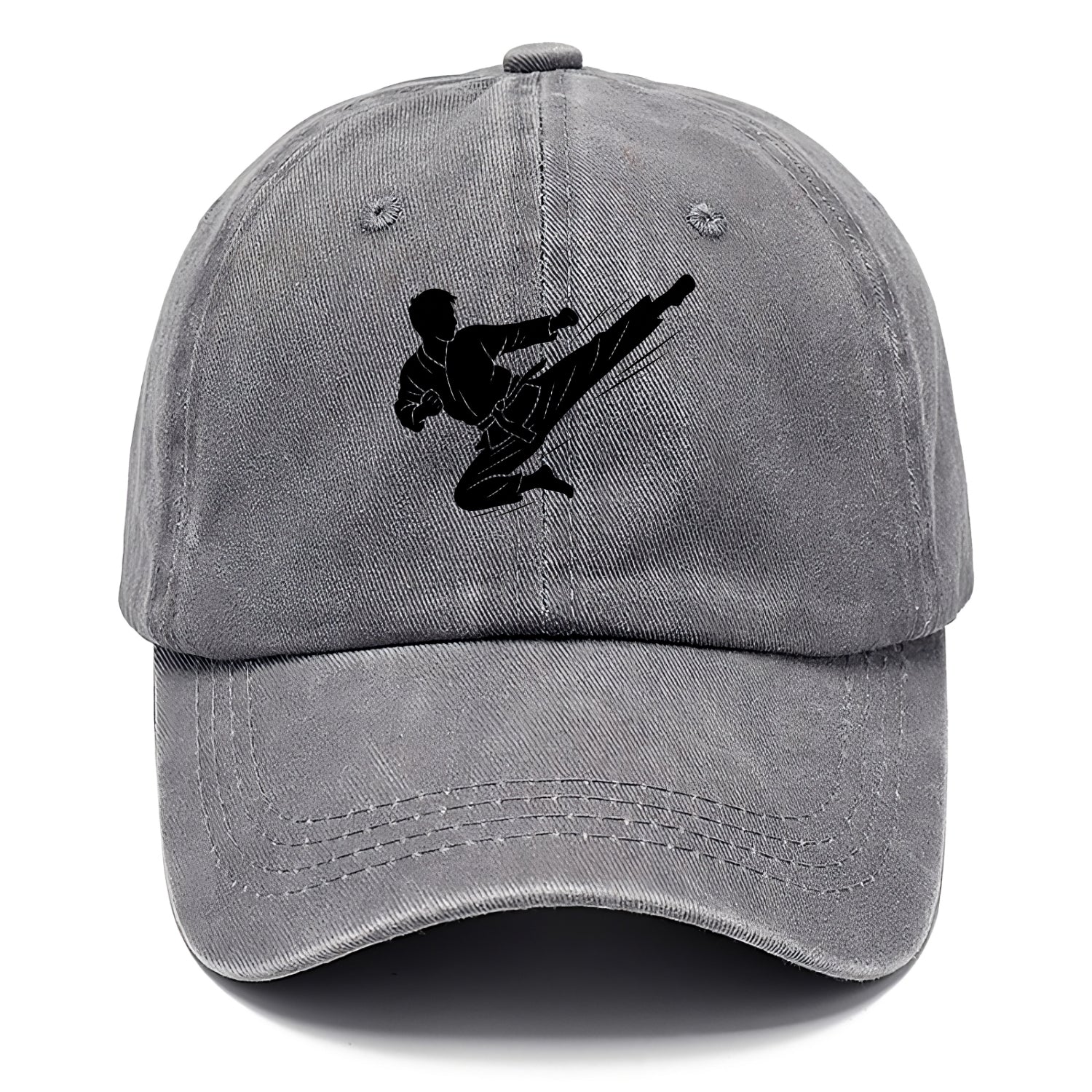 Korean taekwondo flying kick - Classic Cap - Urban Haze(Grey)