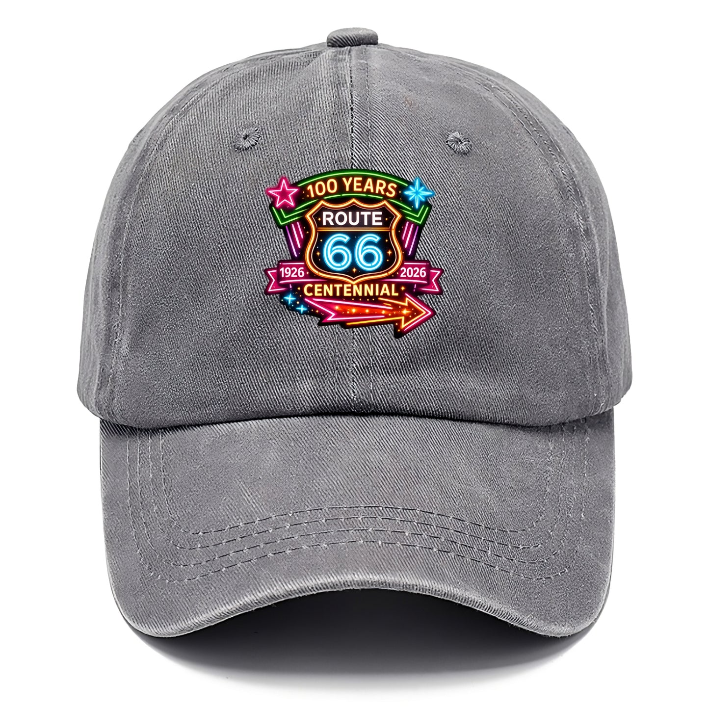CENTENNIAL BADGE | 100 Years celebration emblem | 1926-2026 dates | Anniversary crest - Classic Cap - Urban Haze(Grey)