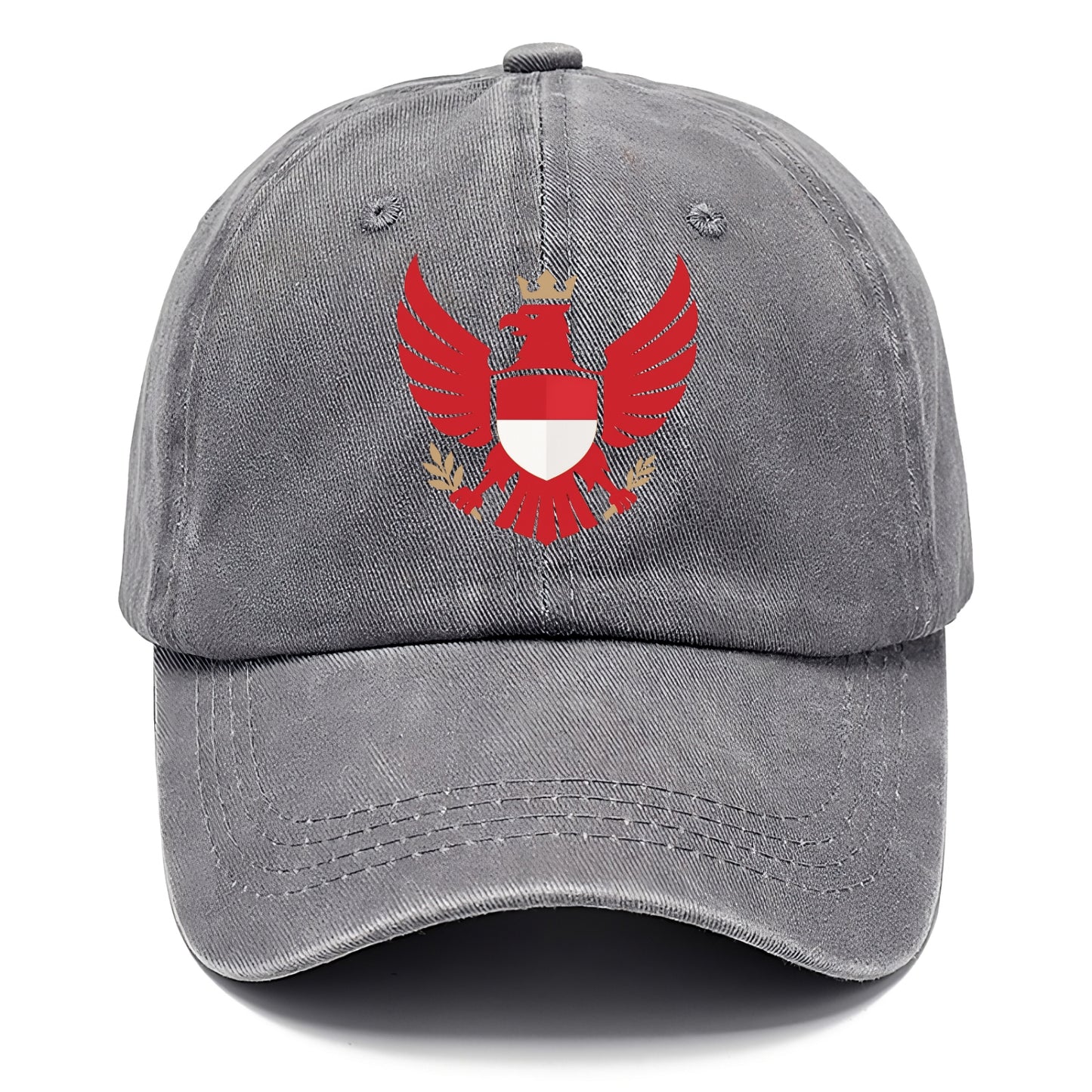 Indonesia Heritage Badge (heraldic Garuda With Indonesian Styling) Classic Cap - Urban Haze(Grey)