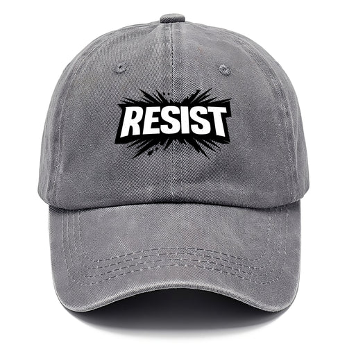Bold typography design - RESIST - fighting back, standing against - Classic Cap