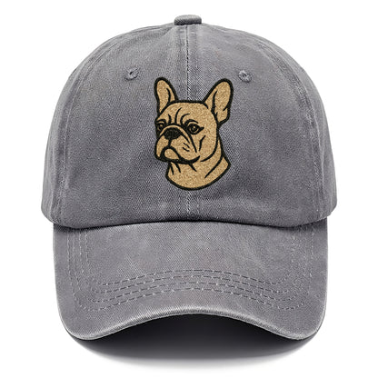 French Bulldog Cream Colored Professional Design Classic Cap - Urban Haze(Grey)