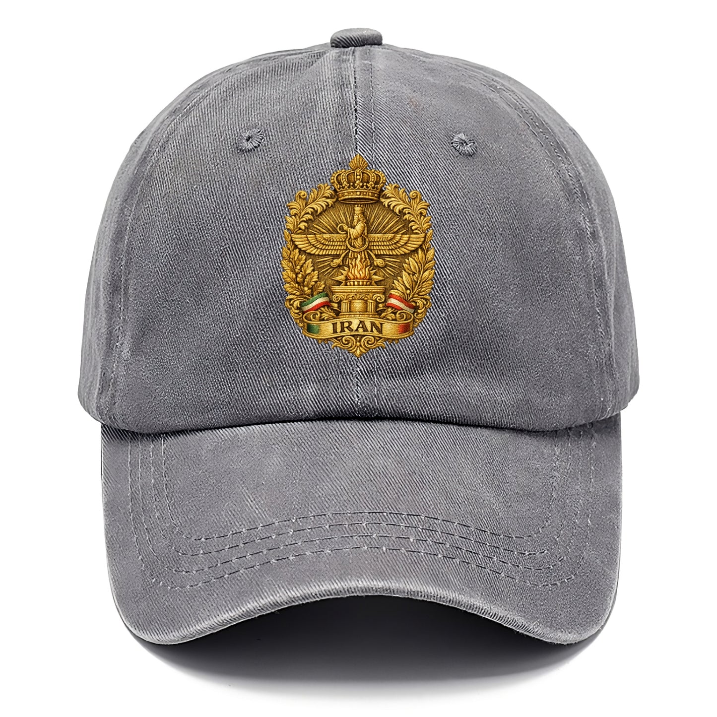 Iran Fire Temple Emblem - Classic Cap - Urban Haze(Grey)