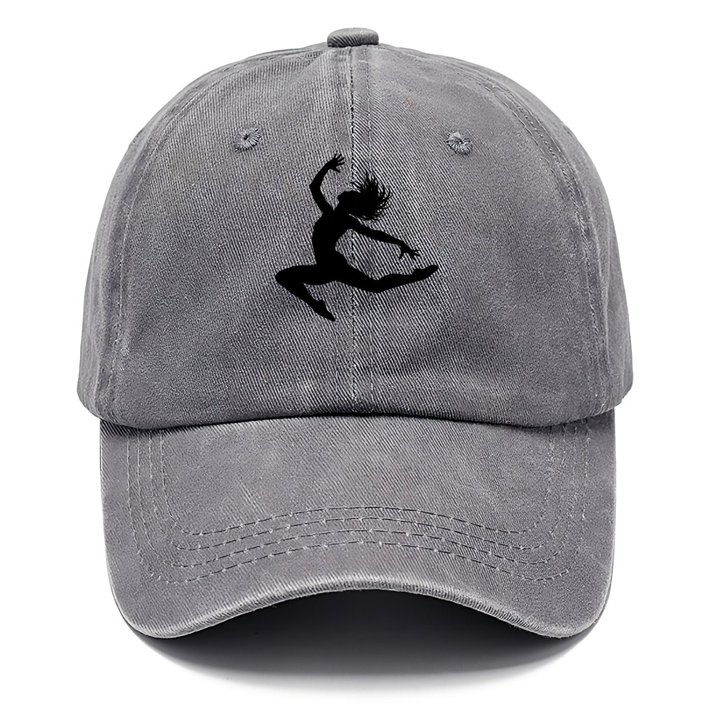 Contemporary dancer leap mid-air - Classic Cap - Urban Haze(Grey)